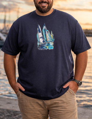 FRUIT OF THE LOOM T-shirt με στάμπα K1199 BIG